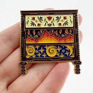 Feyre's Dresser Large Soft Enamel Pin, Bookish Pins Enamel Pins, Bookish Gifts